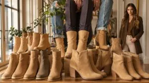 bottine femme couleur camel