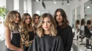 coupe de cheveux mi long dégradé