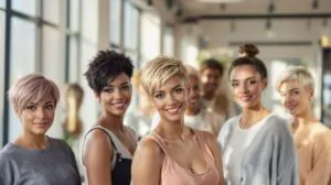 coupe courte dégradée effilée