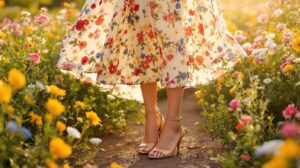 quelle chaussure avec robe longue été