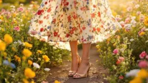 quelle chaussure avec robe longue été