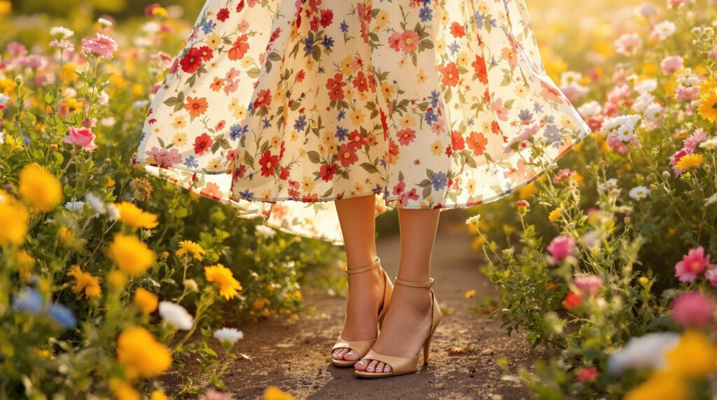 quelle chaussure avec robe longue été