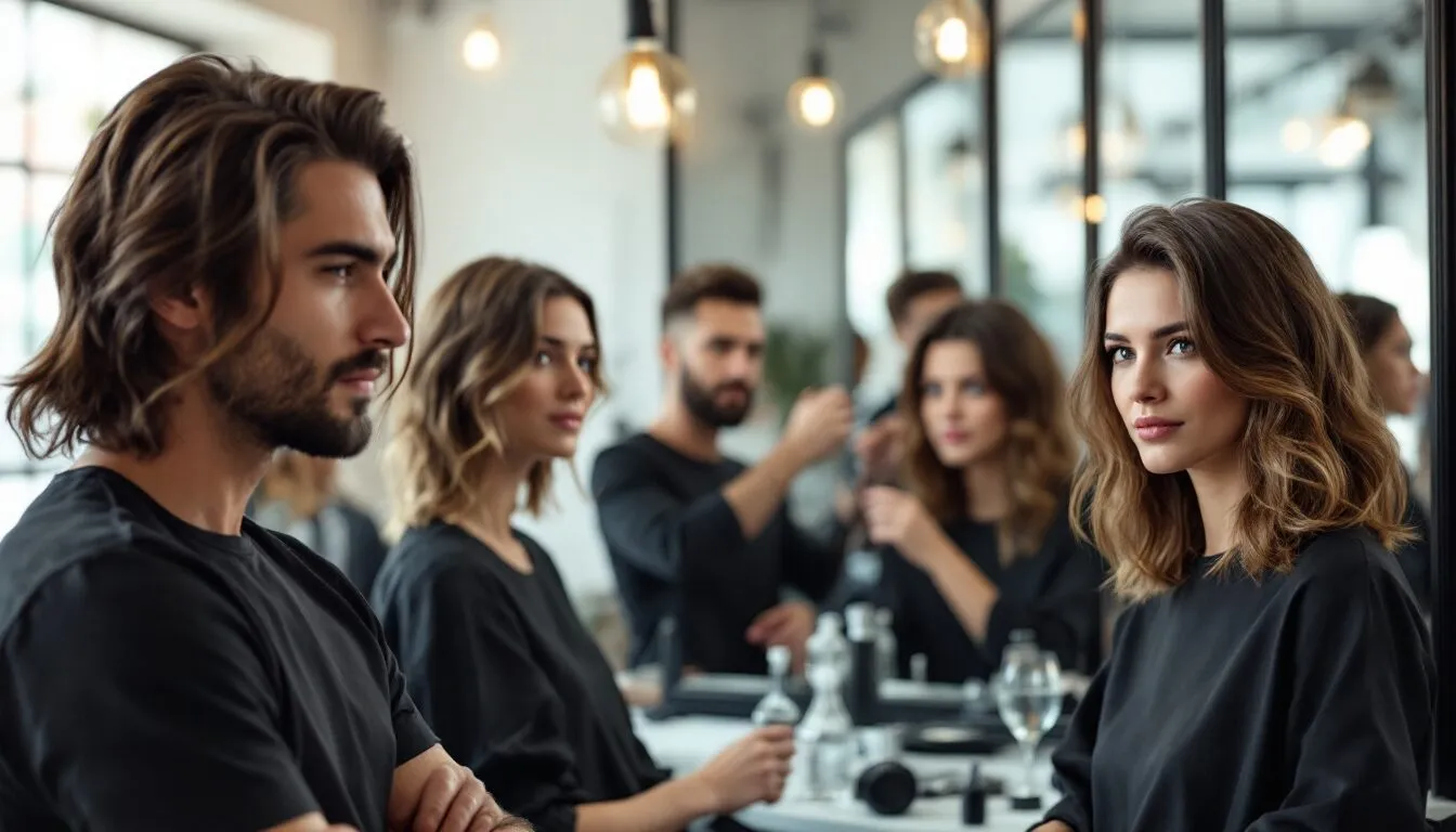 coupe de cheveux mi long dégradé