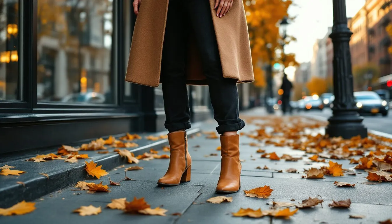 bottine femme couleur camel