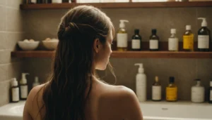 cheveux poisseux après lavage