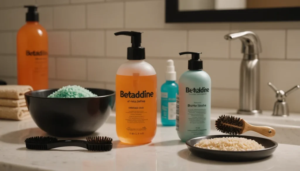 effet betadine sur cheveux