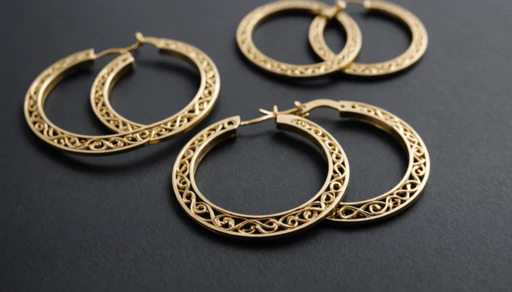 boucle d'oreille trois trous