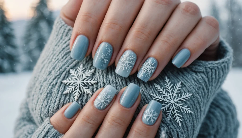 idée nail art hiver