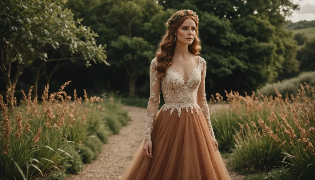 Réussir sa tenue de mariage avec une robe terracotta