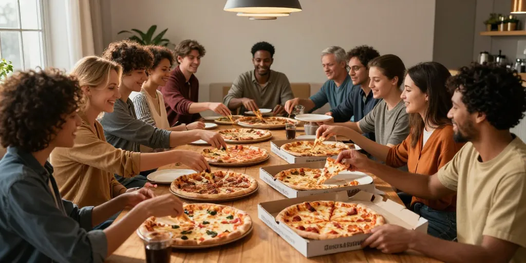 combien de pizza pour 15 personnes