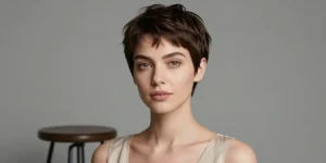 hyper stylée coupe courte femme moderne