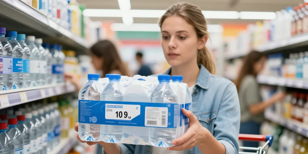 combien coûte un pack d'eau
