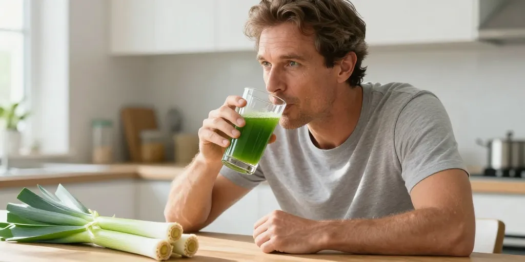 bienfait du jus de poireaux