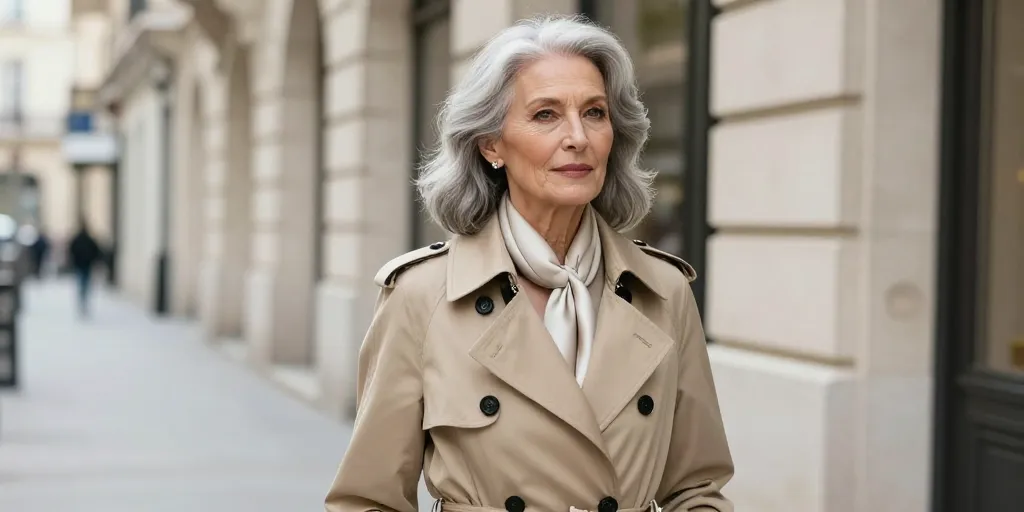 look moderne femme 70 ans