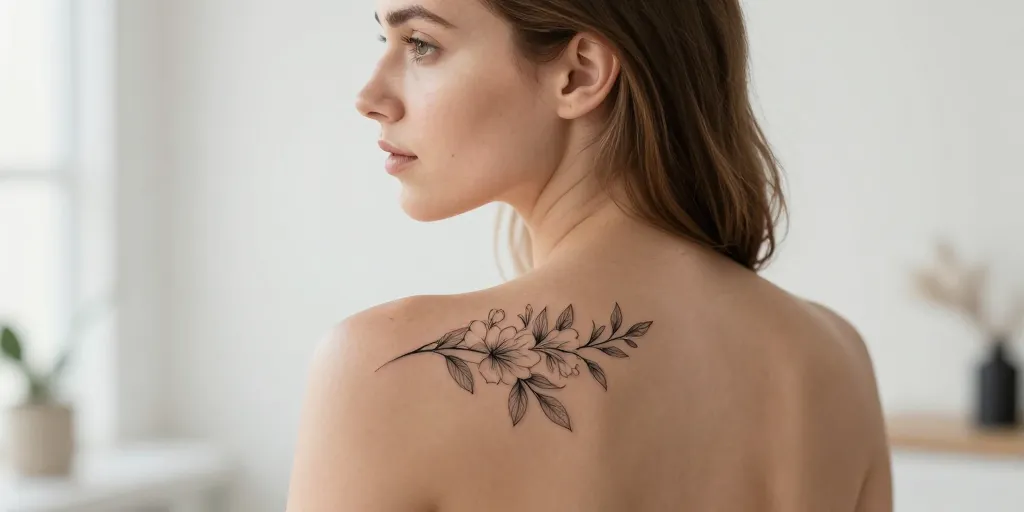 tatouage dos femme