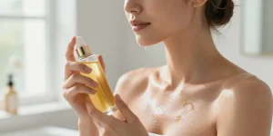 Huile pailletée corps : le soin beauty qui fait tout — glow, hydratation et parfum
