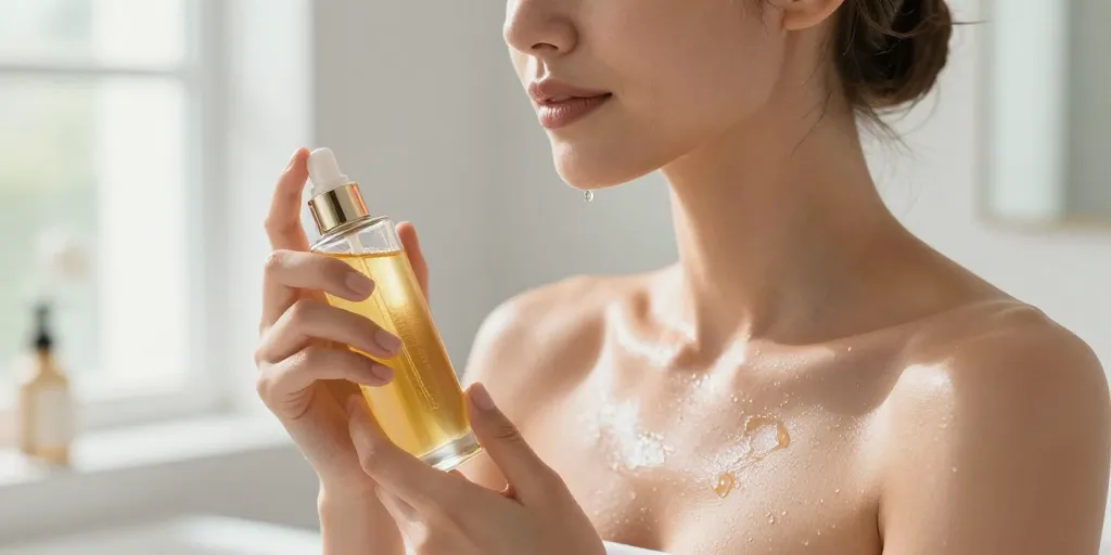Huile pailletée corps : le soin beauty qui fait tout — glow, hydratation et parfum