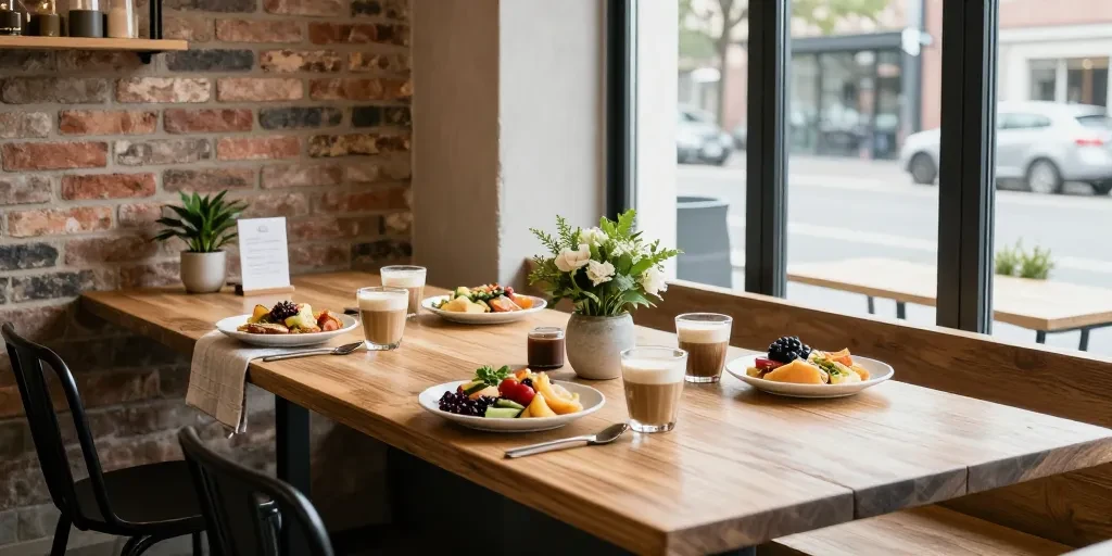 décor coffee shop brunch