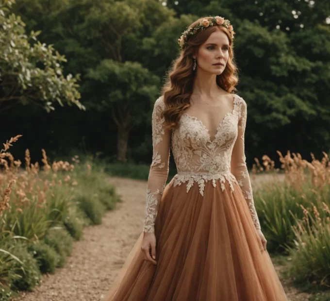 Réussir sa tenue de mariage avec une robe terracotta